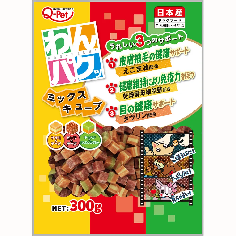 Q-Pet Dog Wanpaku Mix Cube 300g