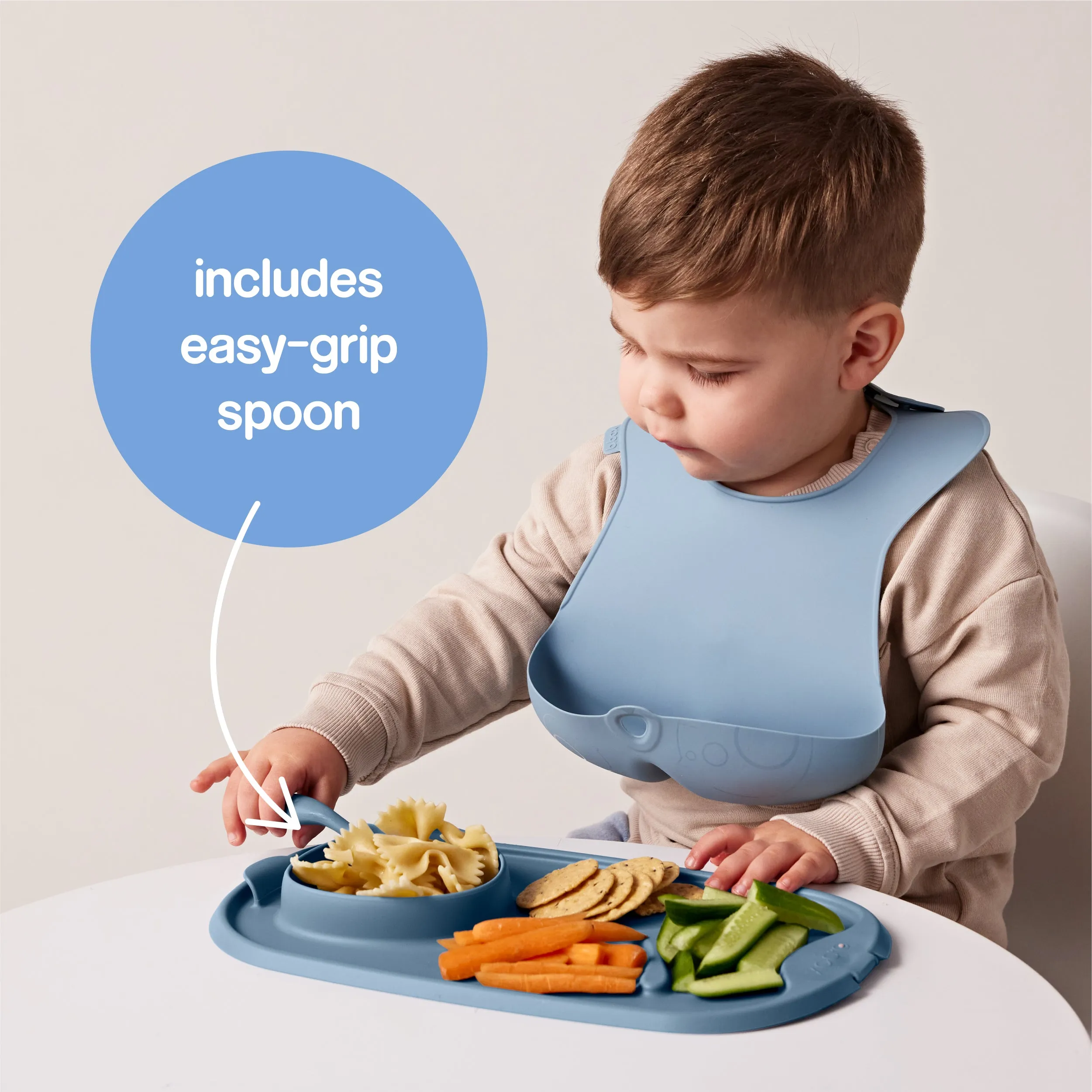 roll   go mealtime mat - lullaby blue