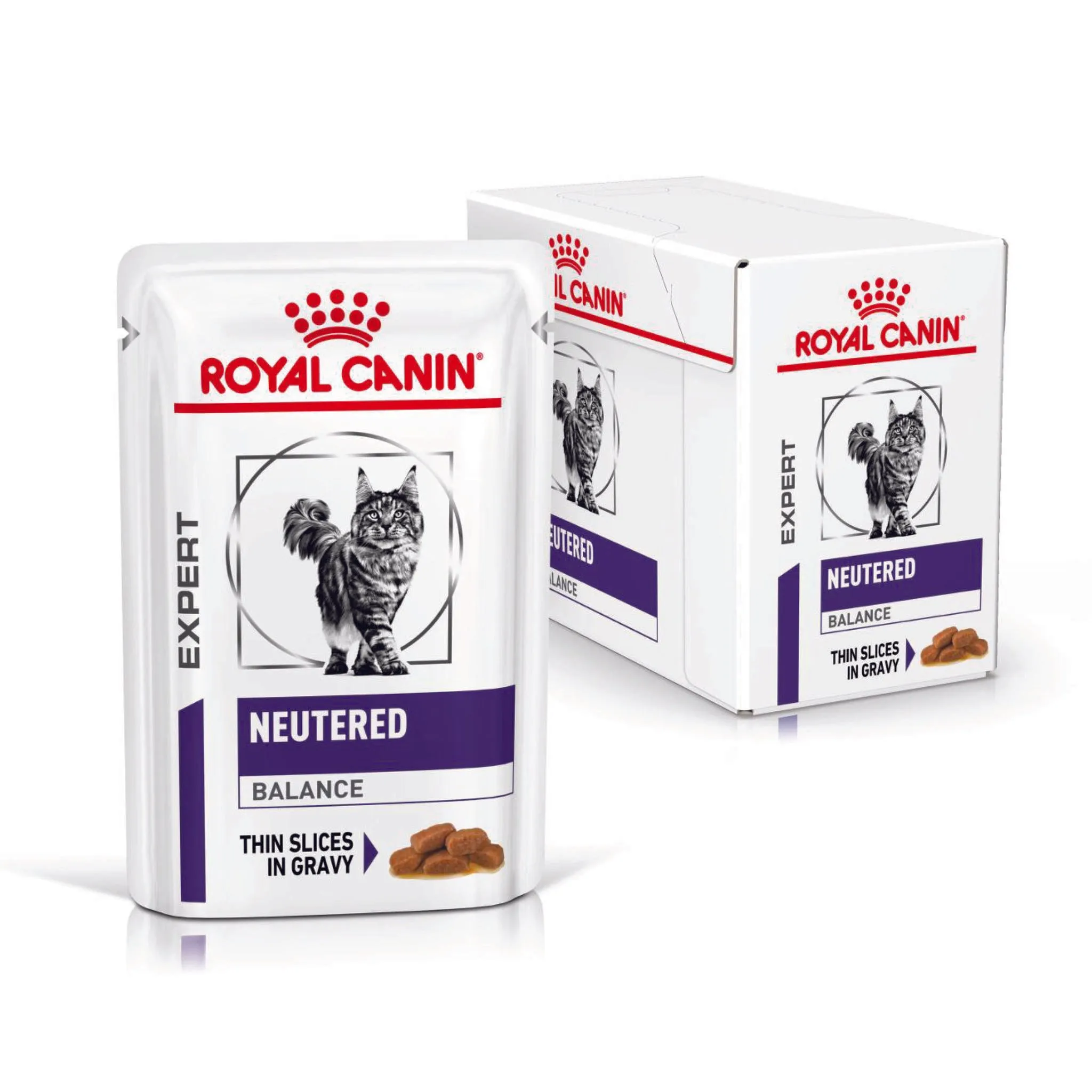 Royal Canin Veterinary Diet Neutered Balance Adult Wet Cat Food Pouches 85g x 12