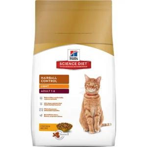 Science Diet Adult Hairball Control Light Dry Cat Food 3.5lb