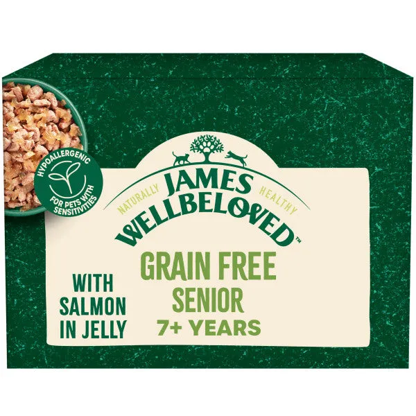 Senior Salmon in Jelly Grain Free Wet Cat Food Pouches