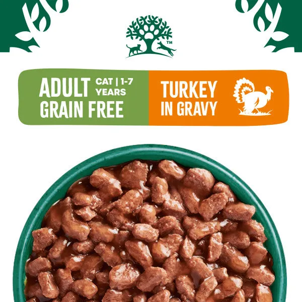 Senior Turkey in Gravy Grain Free Wet Cat Food Pouches