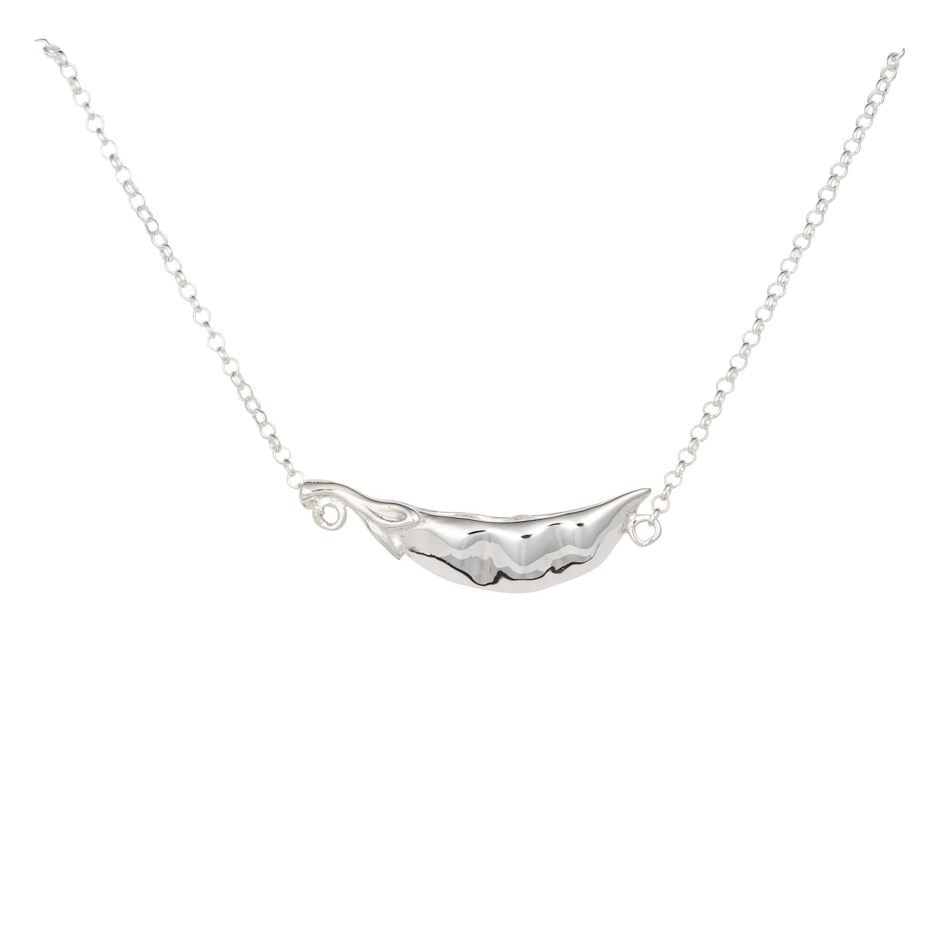 Silver Peas in a Pod Necklace