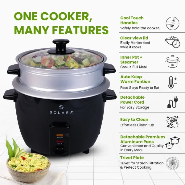 Solara Electric Rice Cooker - One Touch