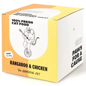 The Grateful Pet Raw Kangaroo & Chicken Frozen Cat Food 1.02kg