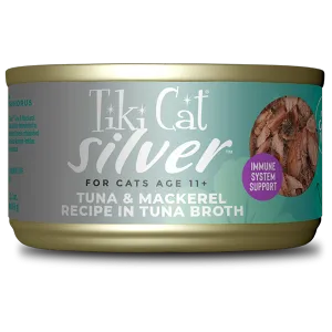 Tiki Cat® Silver™ Whole Foods with Tuna & Mackerel Recipe Wet Cat Food (2.4 oz)