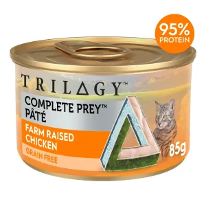 Trilogy Complete Prey Pate Chicken Cat Wet Food 85g x 24***