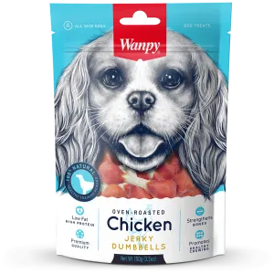 Wanpy Dog Oven-Roasted Chicken Jerky Dumbbells 100g