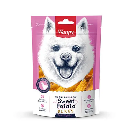 Wanpy Dog Oven-Roasted Sweet Potato Slices 100g