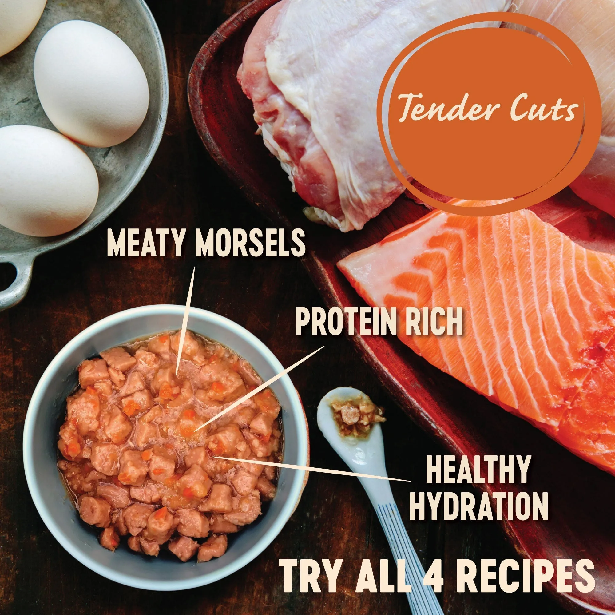 Wellness CORE Tender Cuts with Chicken and Salmon in Gravy Wet Cat Food 85g