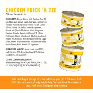 Weruva Cats in the Kitchen Chicken Frick 'A Zee Chicken Recipe Au Jus Canned Cat Food