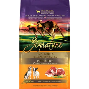 Zignature Kangaroo Limited Ingredient Formula Small Bites Dry Dog Food