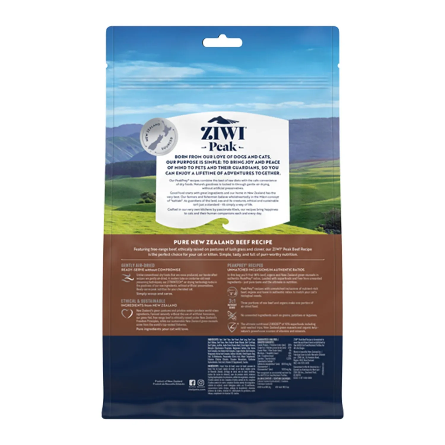 ZIWI Peak Beef Air Dried Dry Cat Food